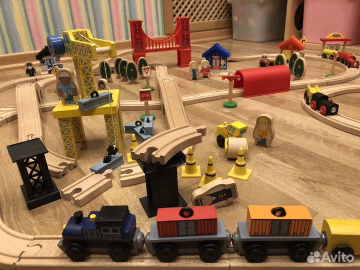 Деревянная железная дорога 131 деталь IKEA ELC