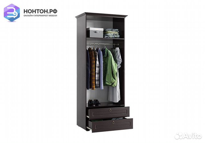 Шкаф Престиж 2-х створчатый шоколад / венге