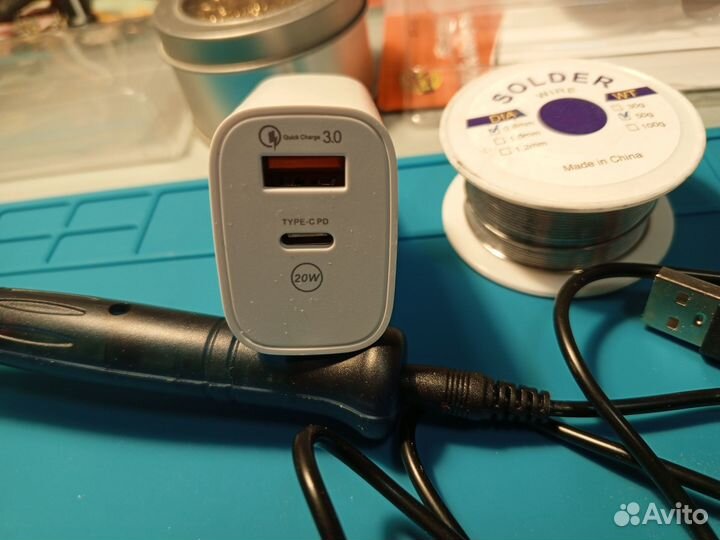 Паяльник USB5В(8Вт) +аксессуары. Обмен на проц