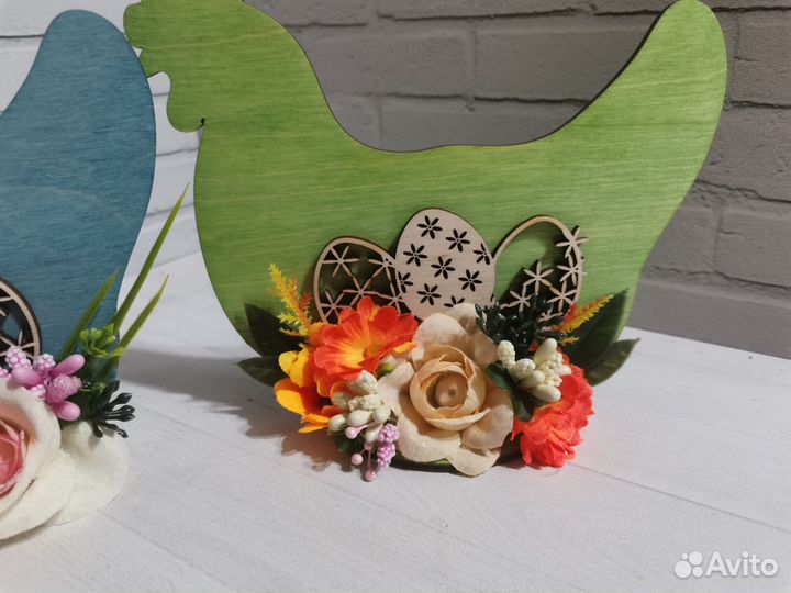 Пасхальный декор, курочки несушки, сувенир