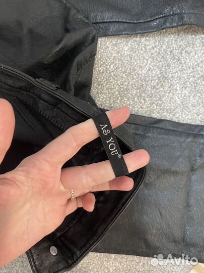 Брюки кожаные