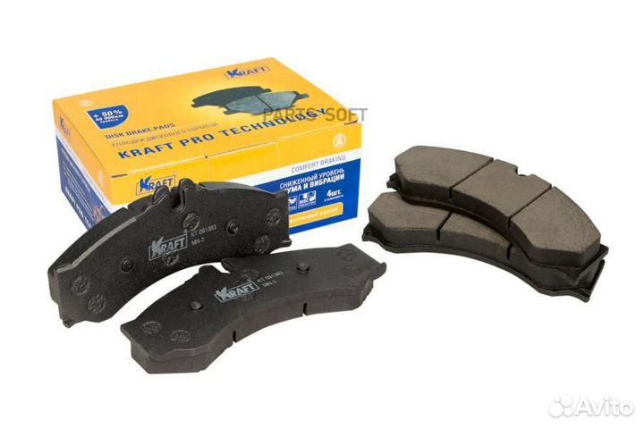 Kraft KT091383 Колодки тормозные MB/VW sprinter/LT