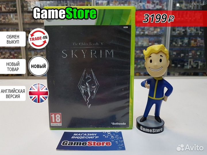 The Elder Scrolls 5: Skyrim (Xbox 360, англи Новый
