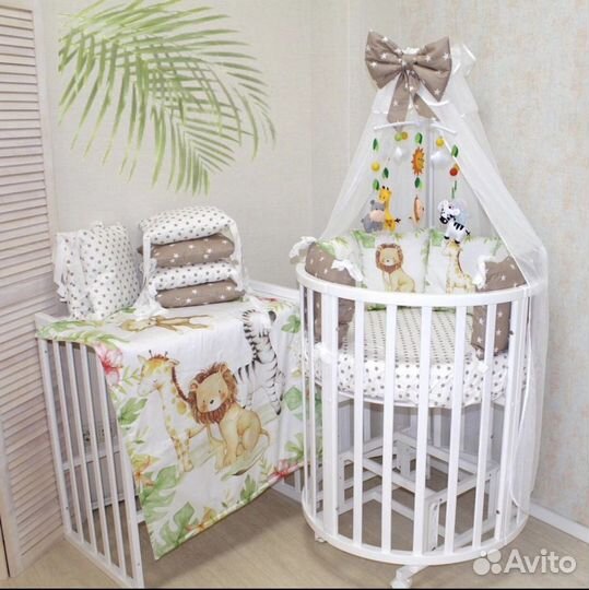 Детская кроватка круглая