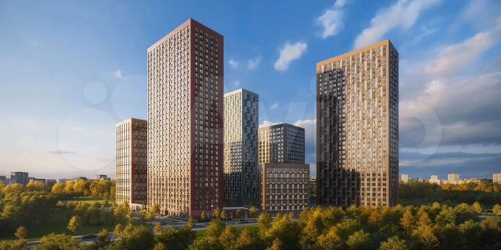 Квартира-студия, 21,8 м², 13/33 эт.