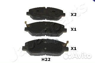 Колодки торм.диск. pah22af Japanparts
