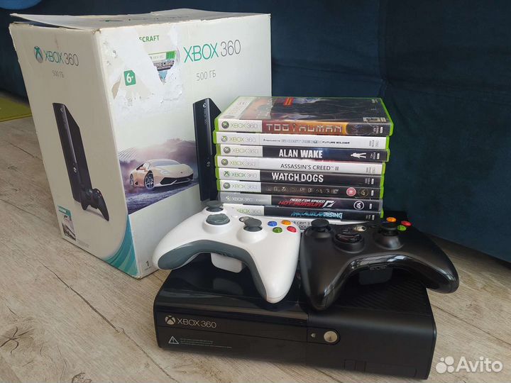 Xbox 360 E + игры (лицензионные)