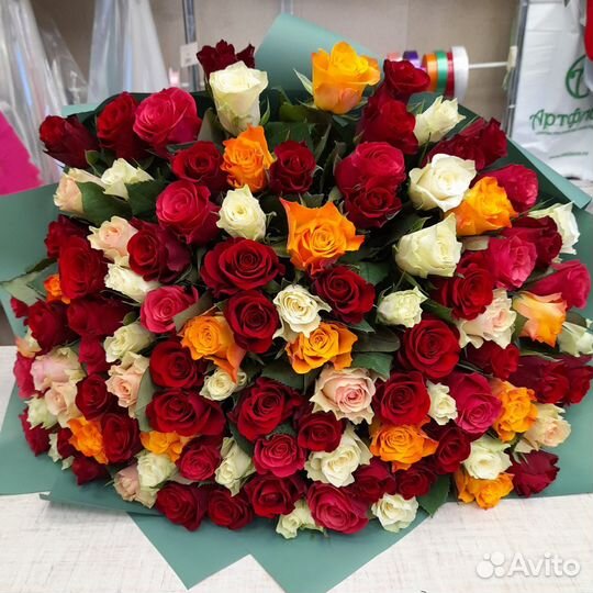Букет 101 роза Опт от 15 штук Иркутск