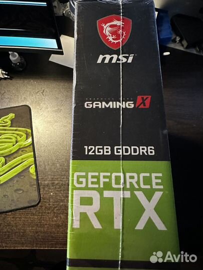 12GB (192-bit) RTX 3060 MSI gaming X новая в пленк