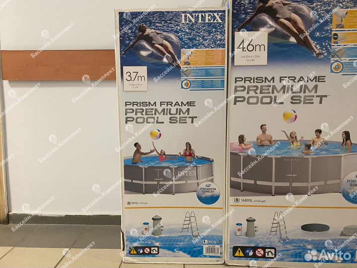 Бассейн каркасный 366 100 см насос лестница Intex