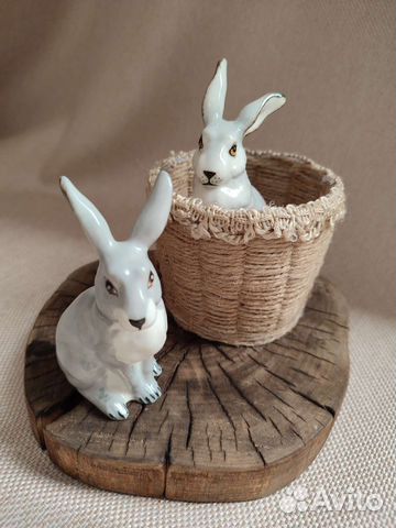 Статуэтки фарфор Заяц Кролик