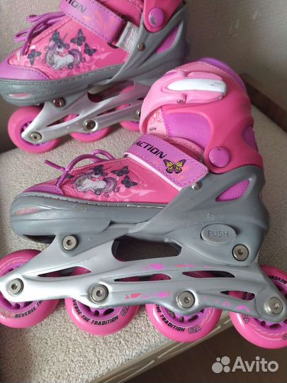 Детские ролики раздвижные и защита вся полностью