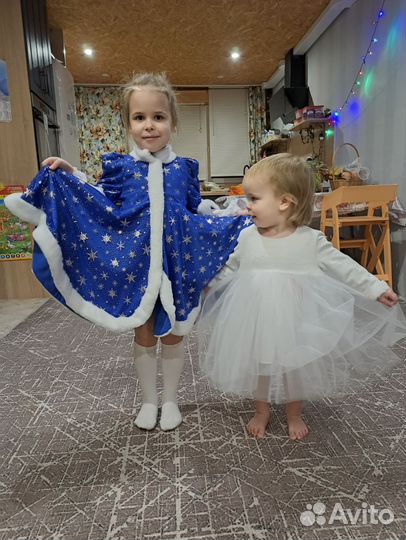 Детское белое платье 86 размер