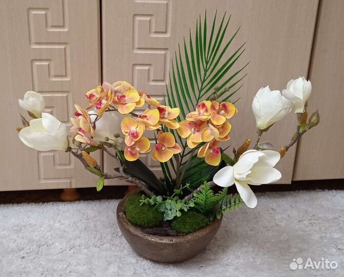 Искусственные цветы букеты