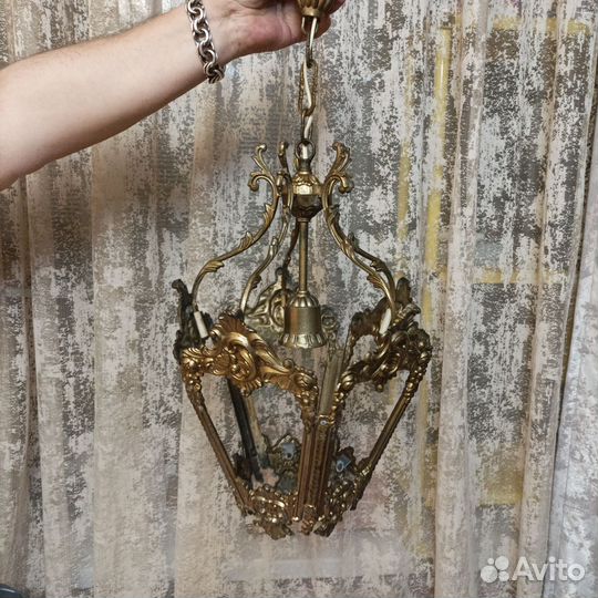 Люстра сталинский ампир, бронза