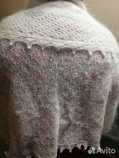 Пуховый платок паутинка