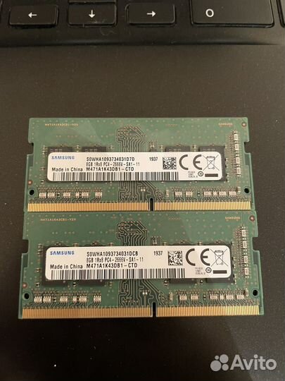Оперативка Samsung DDR4 16gb 2666