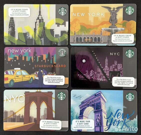 Карты Starbucks New York