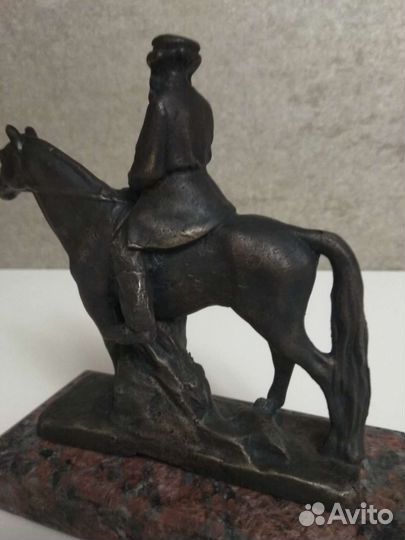 Статуэтка Лев Толстой на лошади, бронза
