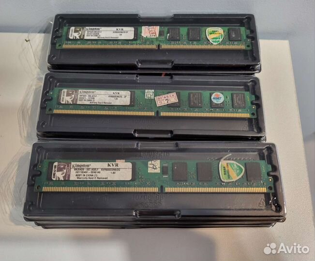 DDR2 2гб Kingston 2шт