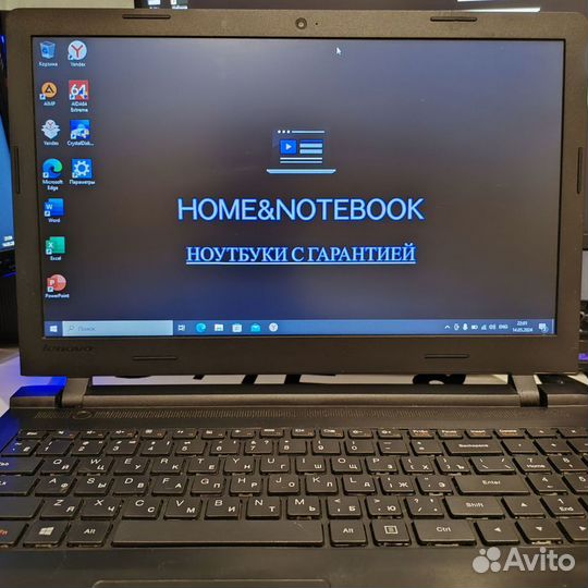 Тонкий ноутбук Lenovo SSD/HDD 4 ядра озу8гб