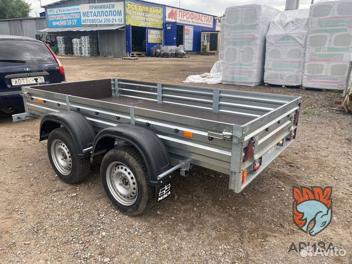 Прицеп с крышкой 817733.022 Н1500мм двухосный