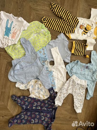 Вещи пакетом для мальчика 56 62 68