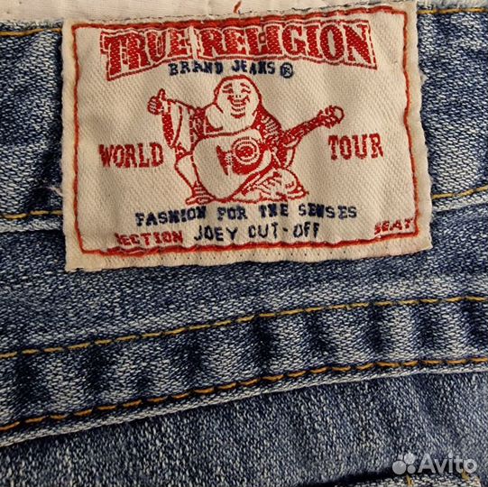 Женские джинсовые шорты True Religion. Оригинал