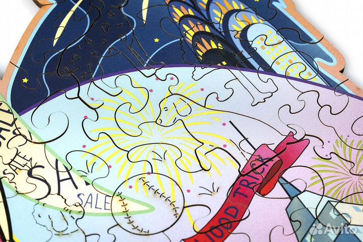 Деревянный пазл 