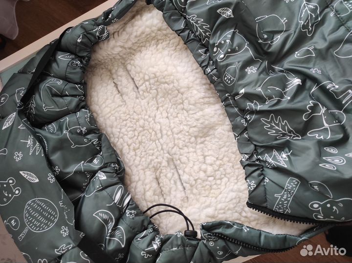 Зимний конверт в коляску amarobaby