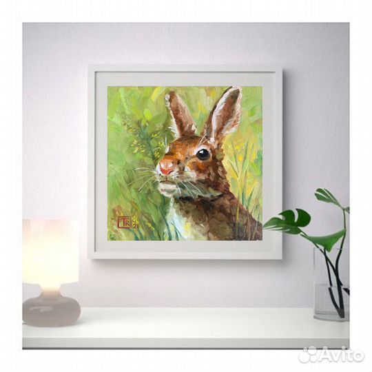 Картина маслом Заяц
