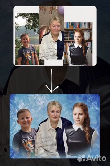 Шарж по фото, картина по фото