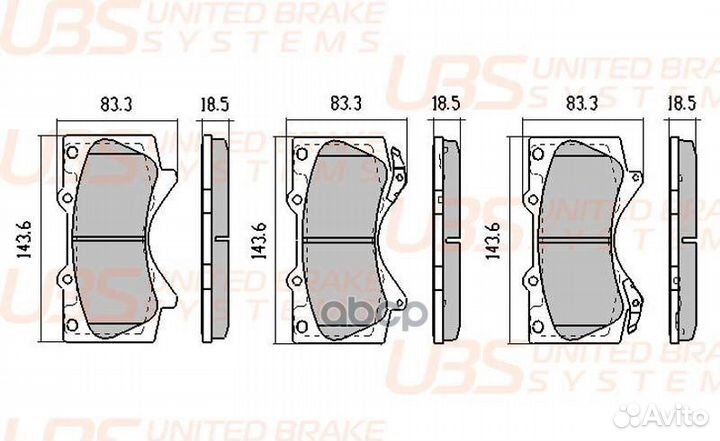 Премиум тормозные колодки toyota land cruiser J
