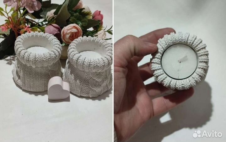 Подсвечник гипс кошка, кашпо,ваза, опт