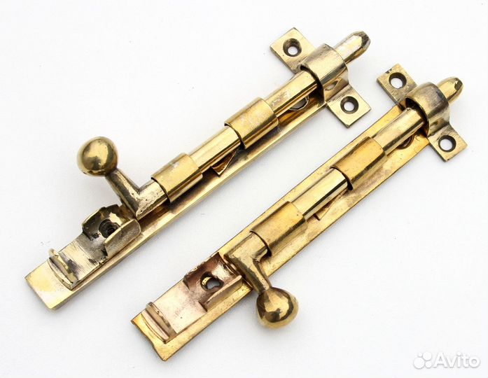 Старинные бронзовые шпингалеты 120-180 мм