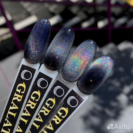 Голографический гель-лак с эффектом призмы Gralat