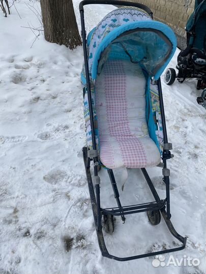 Коляска санки