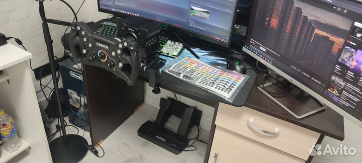 Игровой руль moza r9v2 и KS штурвал