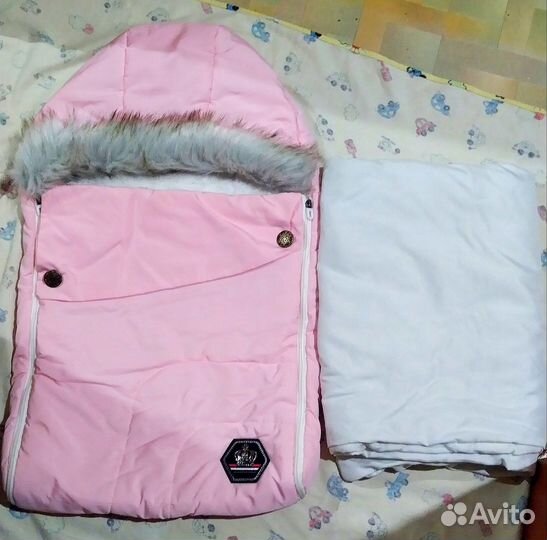 Конверт на выписку для девочки зима