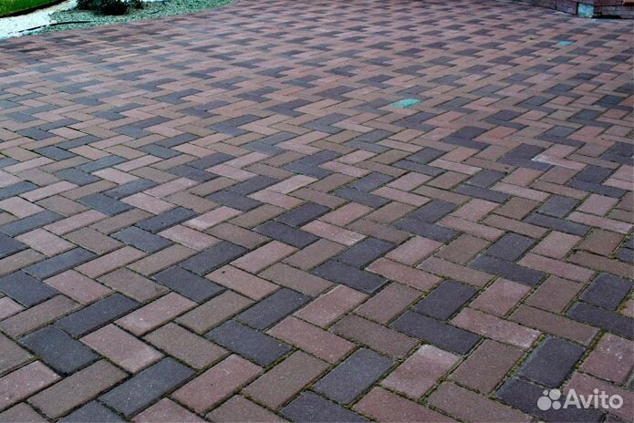 Тротуарная плитка Брусчатка 6 200x100x60 мм
