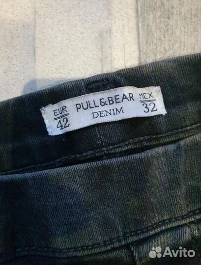 Темно-серые джинсы Pull&Bear