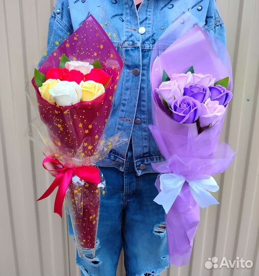 Букеты из мыльной пены