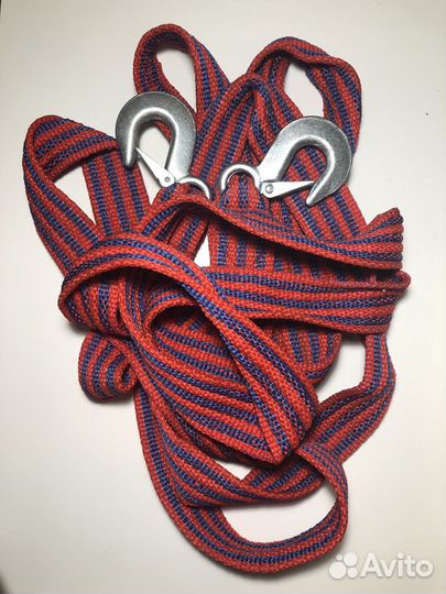 Ленточный буксировочный трос и Свечной ключ