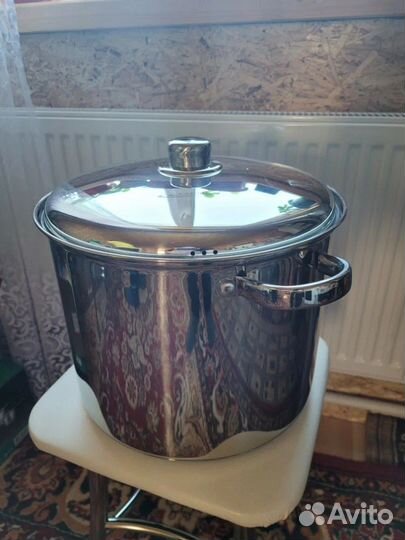 Кастрюля Катунь 5,7л d-20 металл. крышка