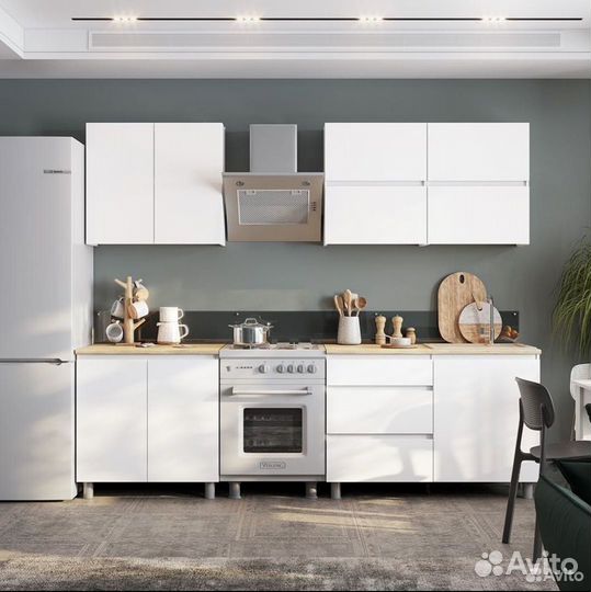 Готовая кухня 2 метра со столешницей