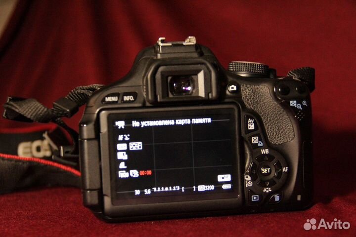 Зеркальный фотоаппарат canon 600d+kit 18-55mm STM