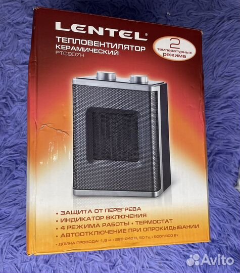 Тепловентилятор Lentel Керамический