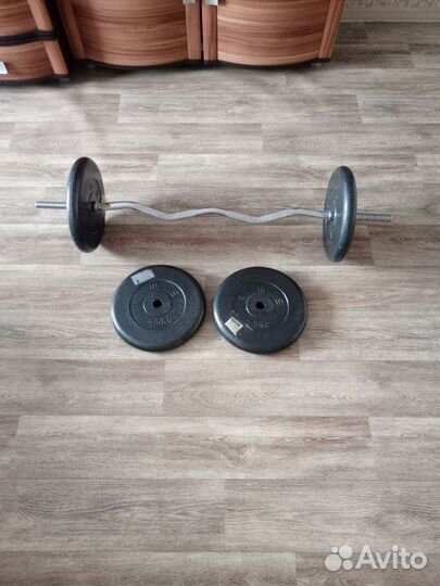 Штанга гриф блины бу