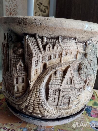 Горшок кашпо керамический