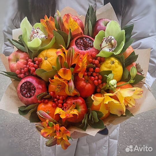 Фруктовые букеты, корзины